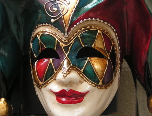 Photo: colorful Mardi Gras carnival mask
