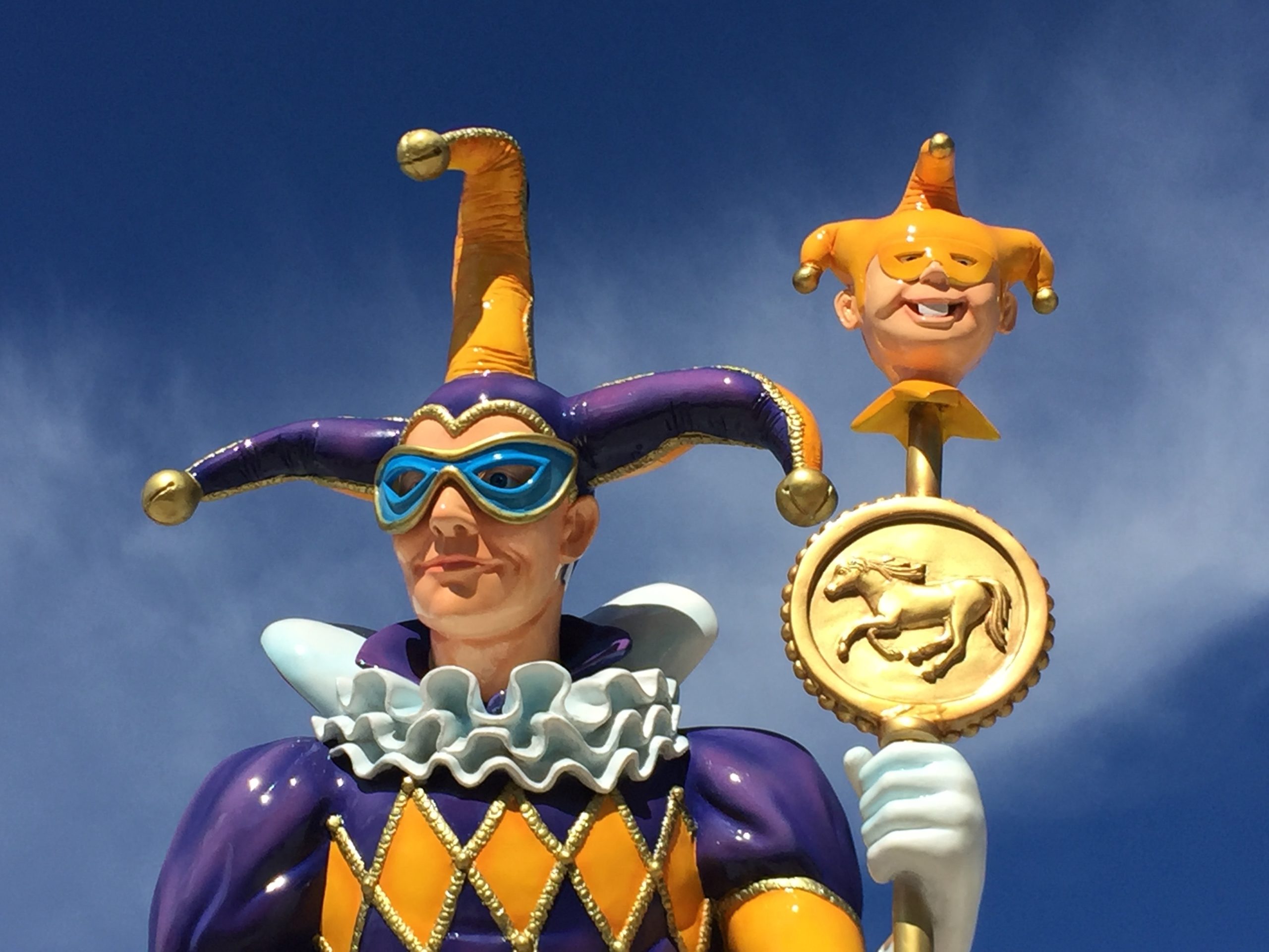 Jester Statue at Mardi Gras Park