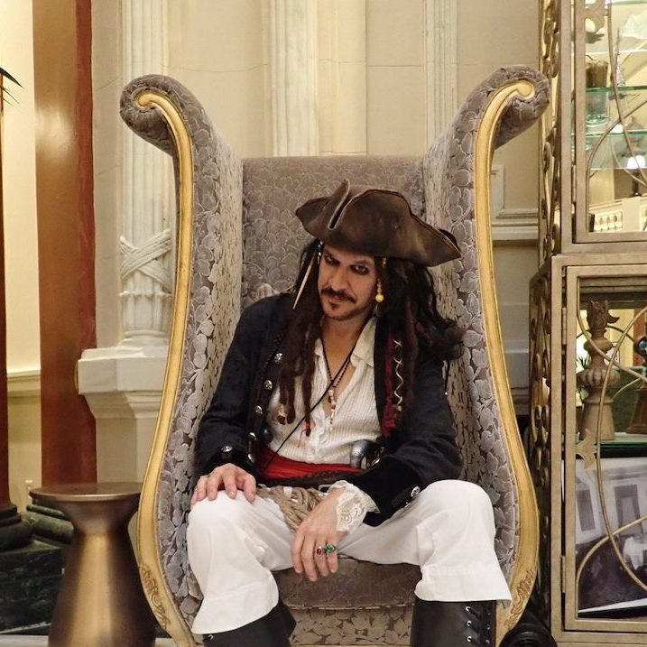 Pirate in a chair